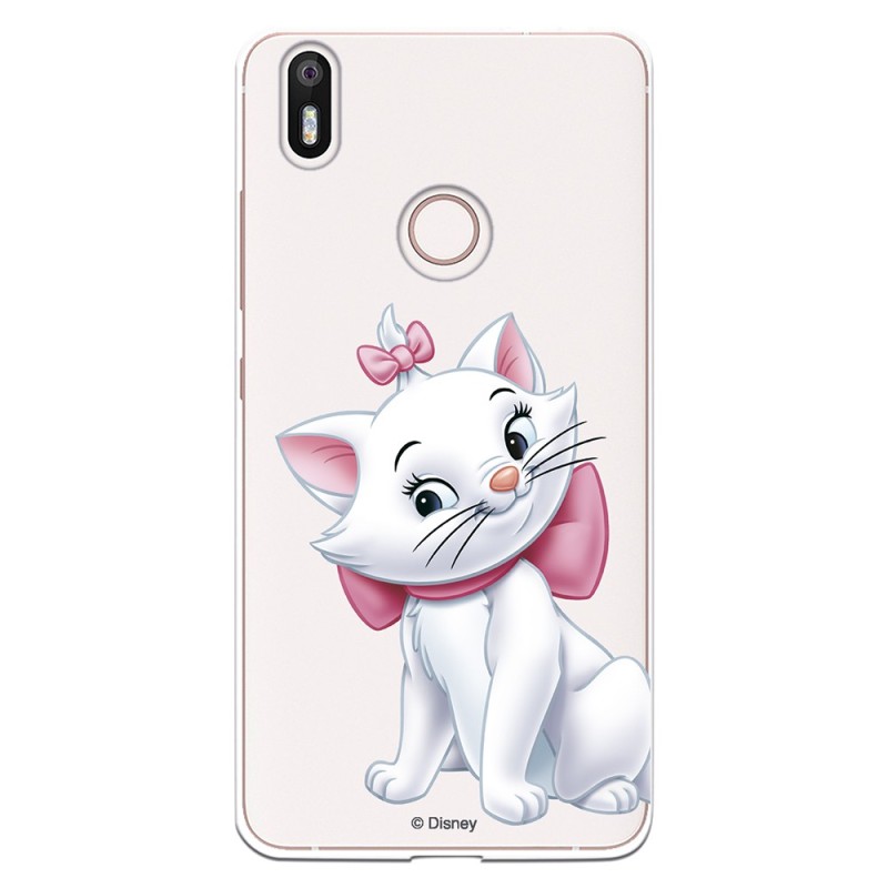 Funda Oficial Disney Marie Silueta transparente para BQ Aquaris X - Los Aristogatos