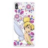 Funda Oficial Disney Campanilla Flores Transparente para Bq Aquaris X5 - Peter Pan