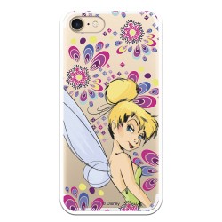 Funda Oficial Disney Campanilla Flores Transparente para iPhone 8 - Peter Pan