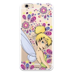 Funda Oficial Disney Campanilla Flores Transparente para iPhone 6S - Peter Pan