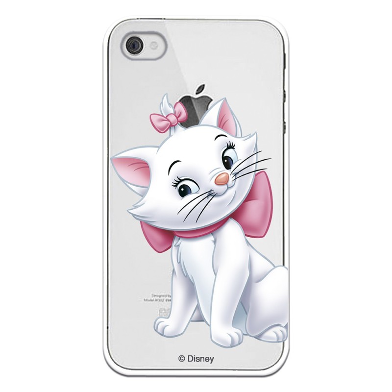 Funda Oficial Disney Marie Silueta transparente para iPhone 4S - Los Aristogatos