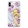 Funda Oficial Disney Campanilla Flores Transparente para iPhone X - Peter Pan