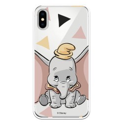 Funda Oficial Disney Dumbo silueta transparente para iPhone X