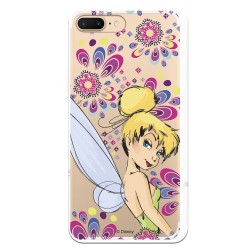 Funda Oficial Disney Campanilla Flores Transparente para iPhone 7 Plus - Peter Pan