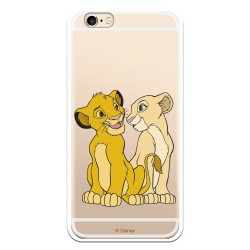 Funda Oficial Disney Simba y Nala transparente para iPhone 6 - El Rey León