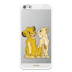 Funda Oficial Disney Simba y Nala transparente para iPhone 5S - El Rey León