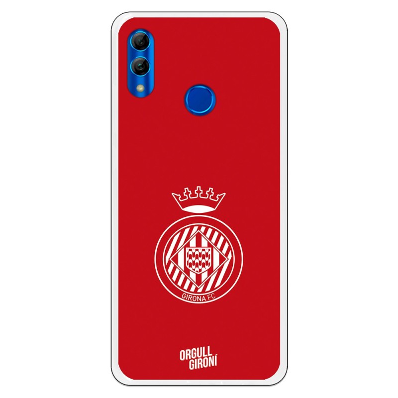 Funda Oficial Girona FC Escudo Equi roja para Huawei P Smart 2019