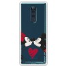 Funda para Sony Xperia XZ4 Oficial de Disney Mickey y Minnie Beso - Clásicos Disney