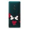 Funda para Sony Xperia XZ3 Oficial de Disney Mickey y Minnie Beso - Clásicos Disney