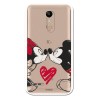 Funda para LG K10 2018 Oficial de Disney Mickey y Minnie Beso - Clásicos Disney