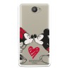 Funda para Bq Aquaris U Oficial de Disney Mickey y Minnie Beso - Clásicos Disney