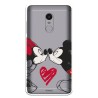 Funda para Xiaomi Redmi Note 4 Oficial de Disney Mickey y Minnie Beso - Clásicos Disney