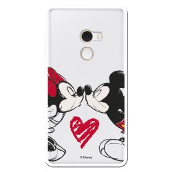 Funda para Xiaomi Mi Mix 2 Oficial de Disney Mickey y Minnie Beso - Clásicos Disney