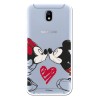 Funda para Samsung Galaxy J7 2017 Europeo Oficial de Disney Mickey y Minnie Beso - Clásicos Disney