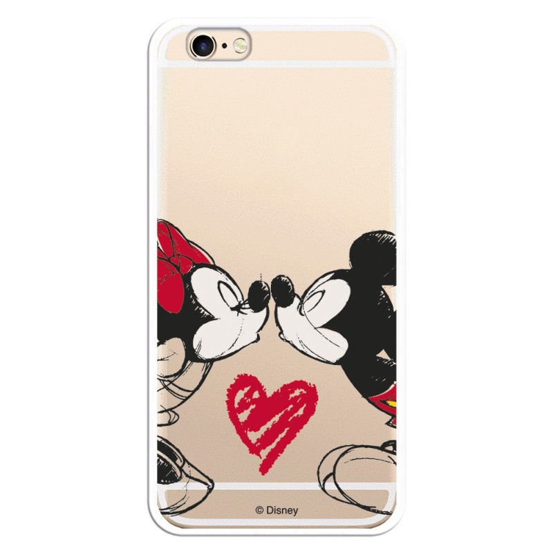 Funda para iPhone 6S Oficial de Disney Mickey y Minnie Beso - Clásicos Disney