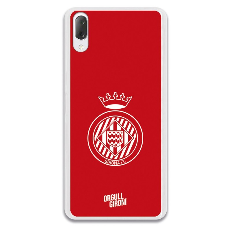 Funda Oficial Girona FC Escudo Equi roja para Sony Xperia L3