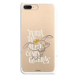 Funda Oficial Disney Dumbo Vuela tan alto Clear para iPhone 7 Plus