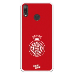 Funda Oficial Girona FC Escudo Equi roja para Huawei Y9 2019