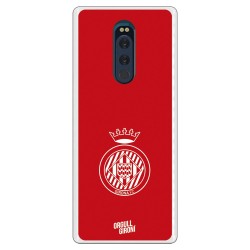 Funda Oficial Girona FC Escudo Equi roja para Sony Xperia XZ4