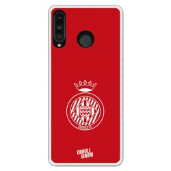 Funda Oficial Girona FC Escudo Equi roja para Huawei P30 Lite