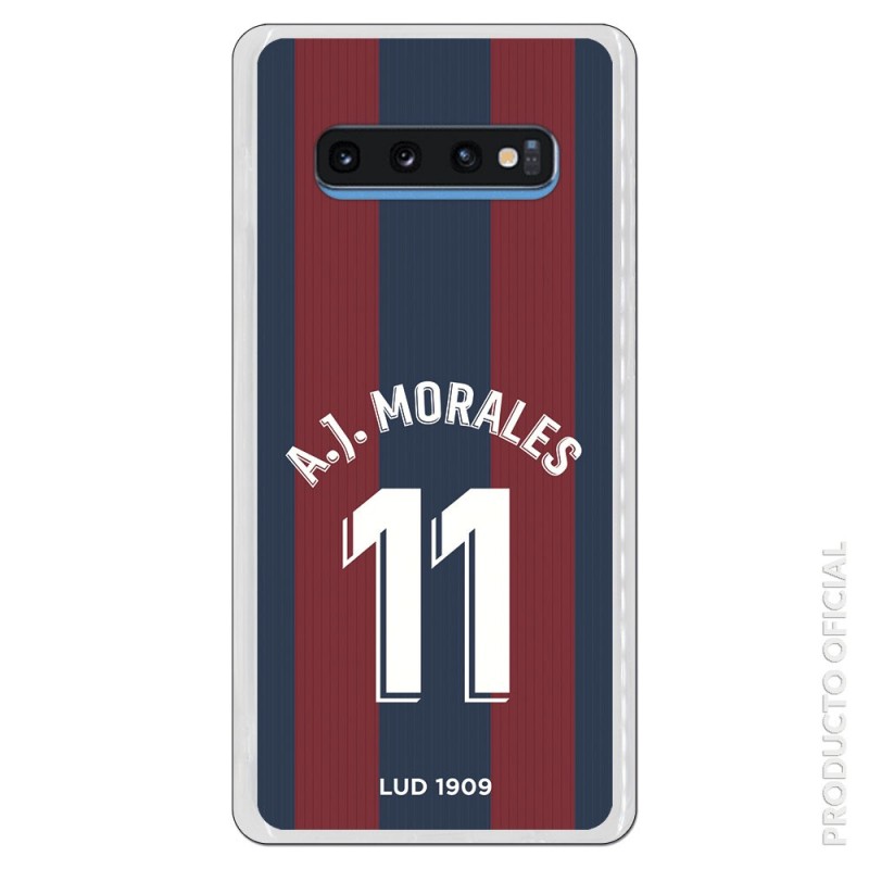 Funda Oficial Levante Unión Deportiva A.J.Morales 1a Equipación SS18 para Samsung Galaxy S10 Plus
