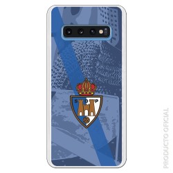 Funda Oficial Escudo S.D. Ponferradina banda diagonal azul fondo escudero para Samsung Galaxy S10