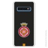 Funda Oficial Girona FC Escudo Equi negra para Samsung Galaxy S10