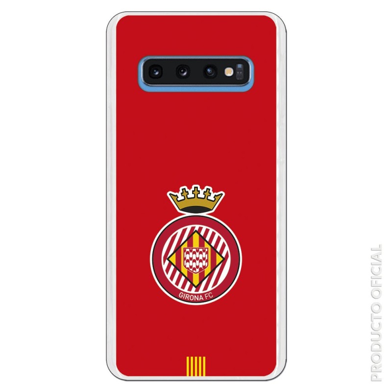 Funda Oficial Girona FC Escudo Equi roja para Samsung Galaxy S10