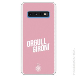 Funda Oficial Girona FC Orgull Gironi rosa para Samsung Galaxy S10