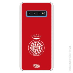 Funda Oficial Girona FC Escudo Equi roja para Samsung Galaxy S10