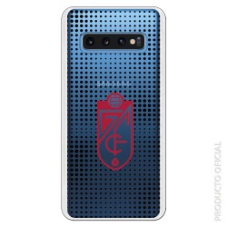 Funda Oficial Granada Escudo rojo Semitono Negro Transparente SS18 para Samsung Galaxy S10