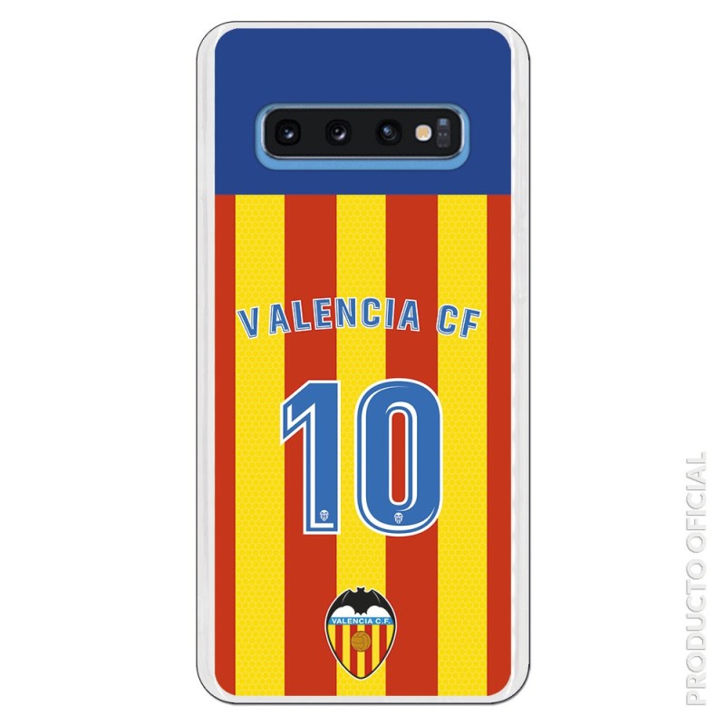 Funda Oficial Valencia Camiseta Segunda Equipación valencia C.F. para Samsung Galaxy S10