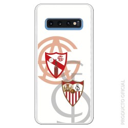 Funda Oficial Sevilla Escudos Pasado y Presente para Samsung Galaxy S10