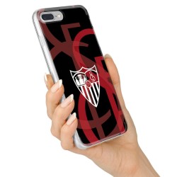 Funda Oficial Sevilla escudo blanco fondo escudo para Samsung Galaxy S10