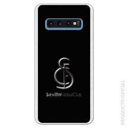 Funda Oficial Sevilla metal fondo negro para Samsung Galaxy S10