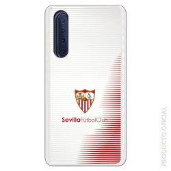 Funda Oficial Sevilla Rayas blancas y rojas sobre fondo gris  para Huawei P30