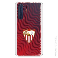 Funda Oficial Sevilla Ondas rojas Transparente  para Huawei P30