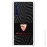 Funda Oficial Sevilla Trama Gris sobre fondo Negro  para Huawei P30