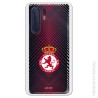 Funda Oficial Cultural y Deportiva Leonesa Escudo trama roja y negra clear para Huawei P30