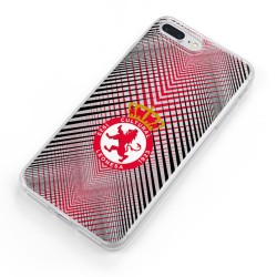 Funda Oficial Cultural y Deportiva Leonesa Escudo trama roja y negra clear para Huawei P30