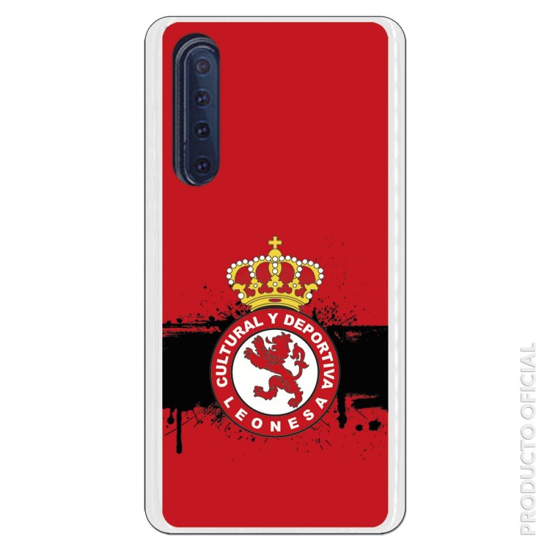 Funda Oficial Cultural y Deportiva Leonesa Escudo fondo rojo para Huawei P30