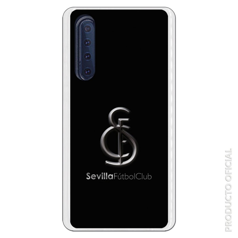 Funda Oficial Sevilla metal fondo negro para Huawei P30