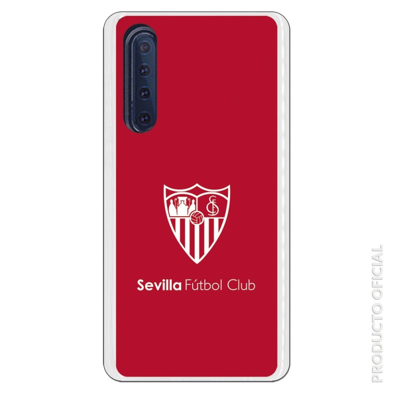 Funda Oficial Sevilla monocromo fondo rojo para Huawei P30