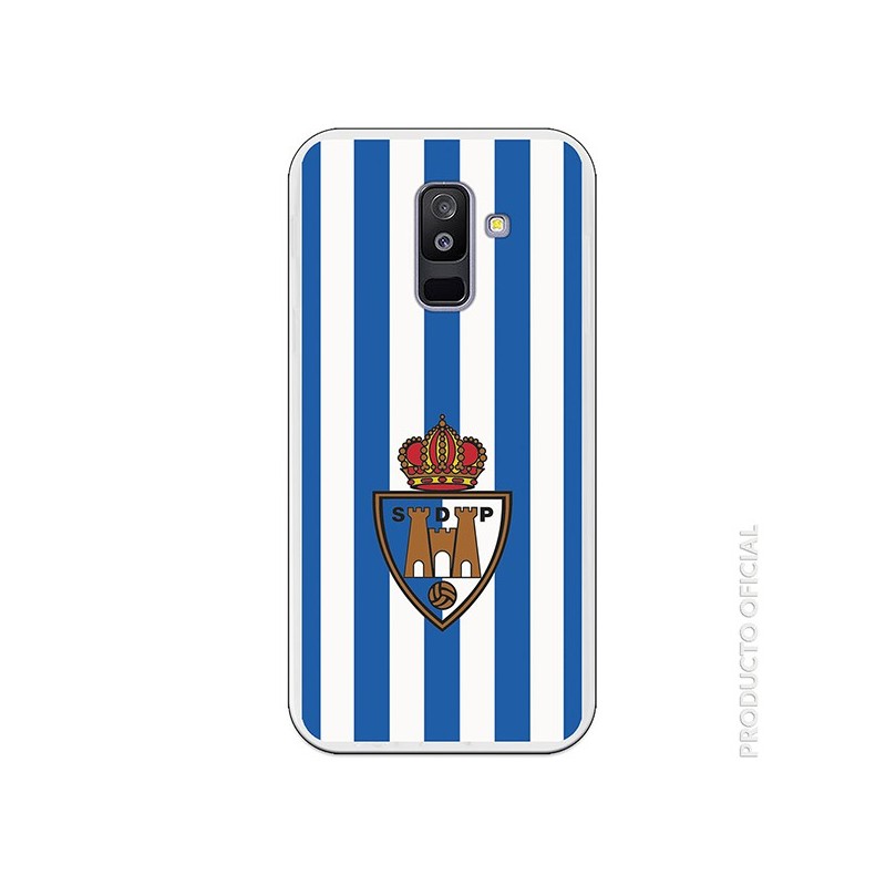 Funda Oficial Ponferradina rayas azules y rojas SS18-19 Samsung Galaxy A6 Plus