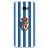 Funda Oficial Ponferradina SAD rayas azules y rojas Samsung Galaxy J4 Plus