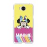 Funda Oficial Disney Minnie, Pink Yellow Huawei Y6 2017