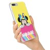 Funda Oficial Disney Minnie, Pink Yellow Huawei Y6 2017