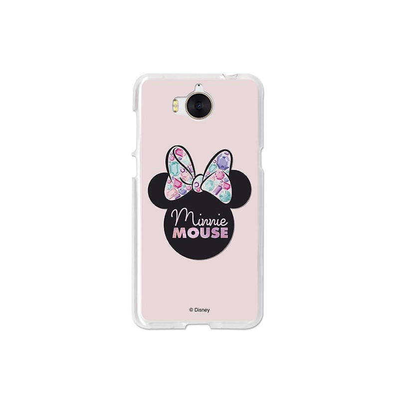 Funda Oficial Disney Minnie, Pink Shadow Huawei Y6 2017