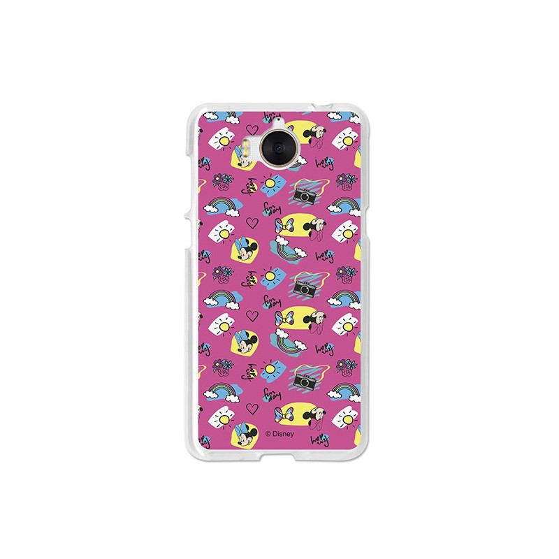 Funda Oficial Disney Minnie, Fun day Huawei Y6 2017