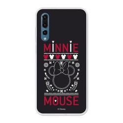 Funda Oficial Disney Minnie, Negro Bordado Huawei P20 Pro